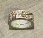 New Every Minute A Story Beanie   Sloth      Brown Washi Tape 15 Mm Roll Emas