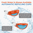 5-pack Chicken Waterer Cups With 1 2 Inch Pvc Tee Fittings Poultry Feeder