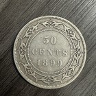 1899 Newfoundland Silver 50 Cent Coin