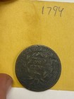 1794 Early U s Large Cent Flowing Hair    