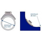 Ykk Snad Flex Push   Revolving Fastener 25mm Transparent