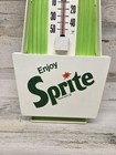 Vintage Enjoy Sprite Wall Thermometer Advertising   Sign Soda Pop - 18 5 X 7