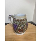 Vintage Ceramarte Stein Mug Beer Tankard Grape Design Sem Amor Ninguem Viver
