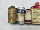Lot Of 5 Vintage Dental Tooth Powder Tins - Colgate  Calox  Indent    Others
