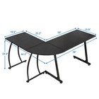 L-shaped Corner Desk Computer Game Office Durable Laptop Workstation Study 58 