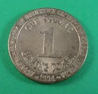  1 Old Casino Slot Token - Las Vegas  Nevada - Boomtown Hotel Casino   Rv