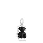 New   Charm Tous Negro Y Plata 925 15mm Colgante