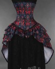 Dracula Clothing Gothic Cathedral Satin Bustle Corset Skirt -  401-9-20 - Sz 20