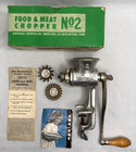Antique Universal 2 Meat Grinder Chopper   fantastic Condition      Original Box