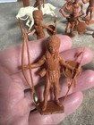 Lot Of Recast Marx 54mm Red-brown Indians