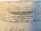 1892 Fairhaven Washington Great Northern Railway 2c Postal Ad Cover W  Letter
