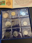 Vintage Bu 1972 San Marino 8 Coin Mint Set W  Box Stamps   Silver 500 Lire  0554