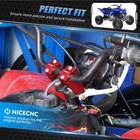 7 8  Handlebar Risers Mount Clamp For Yamaha Banshee 350 Se Sp Le 1987-2001 Red