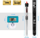 Kinbo Aquarium Heater 300 Watt Submersible Fish Tank Heater Adjustable 