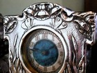 Art Nouveau Solid Silver   Enamel Stunning Clock 1903
