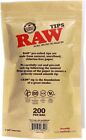 Raw Natural Unrefined Pre-rolled Filter Tips - 1 Bag Of 200 Tips