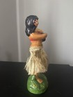 Vintage Original Hawaii Hula Girl Dashboard Nodder Ukulele Chalkware Japan