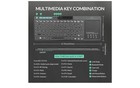 Mini Wireless Keyboard With Mouse Touchpad And Rgb Backlit Small Rechargeable