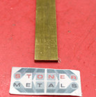 6 Pieces 1 8 x 3 4  C360 Brass Flat Bar 10  Long Solid Plate Mill Stock H02  125