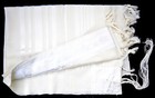 New Kosher Tallit Talis Prayer Shawl 100  Wool White Made In Israel 55x74  Big