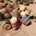 African Bolga Pot Shape Basket Large Colour Vary  Easter  Valentine Gift For Mum