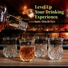 Shot Glass  set Of 6      Elegant Diamond Patterned Shot Glasses 1 75 Oz     Clas   