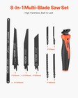 Vevor Saw 6 In Keyhole Saw With Soft Grip Handle 8-in-1 Multi-blades For Drywall