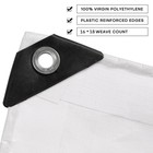 20 Mil Heavy Duty White Tarp W  Reinforced Edges Coated Uv Sun Shade Poly Canopy