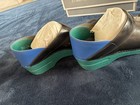 Dansko Professional Translucent Clogs Women 39 Black Blue Teal Nursing Shoes