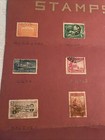 Vintage Caribbean central south American Stamps Lot Of 10 On Paper
