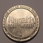  harrah s  - W riverboat - Casino Hotel  1 - One Dollar Gaming Token Las Vegas