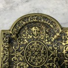 Antique 19th Century Figural Victorian Gilt Bronze Ornate Vanity Desk Tray Dish