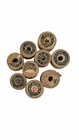 Lot Of 9 Vintage Star Mercerized Wooden Thread Spools American Thread Co