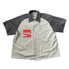 Vtg 60s Coca-cola Employee Work Shirt Mechanic Chain Stitch Patched Size Xl