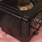 Philco 52-944 Vintage Tabletop Clock Alarm Am Radio Black Model 52-944