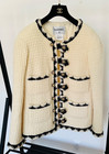 Chanel 15a Paris-salzburg Tweed Gold Cc Button Tweed Jacket Blazer Fr44 Us12