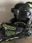Boys Rollerblades Mongoose Size 1-4 Adjustable Black Green Inline Skates