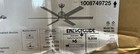 Home Decorators Kensgrove Ii 60  Indoor outdoor Brushed Nickel Ceiling Fan open 