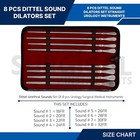 Dittel Urethral Sounds Set Of 8 Pcs Urology Instruments Stainless German Grade