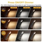 Usb Rechargeable Clip On Book Led Light Dimmable Lamp For Reading In Bed 