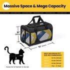 Cat Carrier Airline Approved  Soft-sided Dog Carrier With Inner Safety Leash    