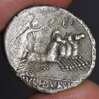 Apollo Mercury Neptune Denarius Ancient Roman Republic Silver Coin 85bc Bursio