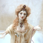 Stunning Dollhouse Miniature Porcelain Lady Doll   By Lynda Bauer Estate
