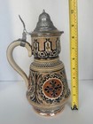 Vintage German Beer Stein Mug  554 1 Liter Germany Rare Unique Item No Chips