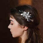 Bridal Wedding Crystal Hair Comb  Handmade Colourful Rhinestone Hair Clips Br   