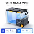 Bougerv 52qt Portable Car Refrigerator Freezer Cooler 50l Truck Fridge 12v