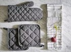 New Ikea Rinnig Cotton Dish Towel White Gray Assorted 18x24  Cotton Set Of 4