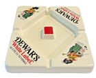 Bar Pub Dewars White Label Scotch Whiskey Highlander White Square Ashtray Vintag