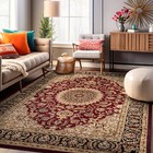 Traditional Oriental Medallion Area Rug Turkish Style Carpet Runner Mat Allsizes