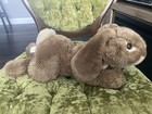 Toys R Us Animal Alley Brown Lop-eared Bunny Rabbit Stuffed Plush Beanie Rare